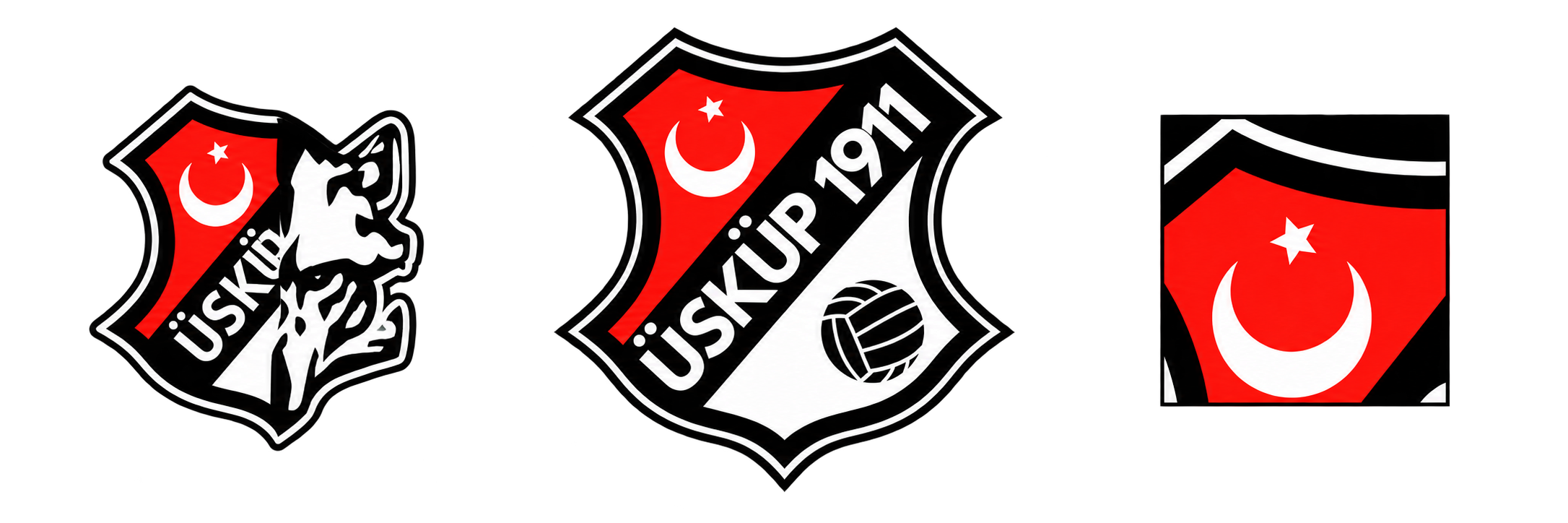 Üsküp 1911 logosunu oluşturan üç kurumsal işaret